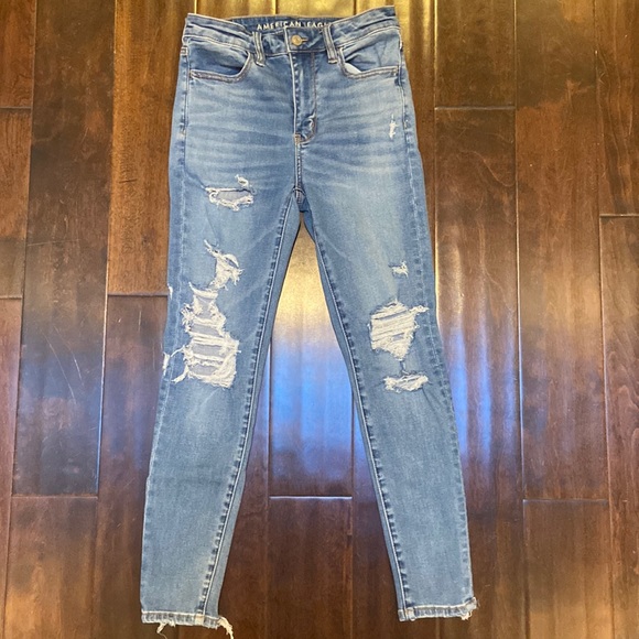 High Rise Ripped Skinny Jeans - Picture 1 of 3